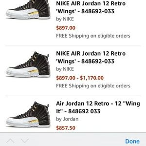 Jordan retro 12's